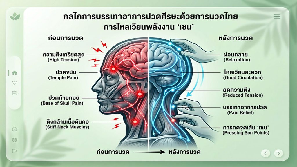 การนวดแผนไทยช่วยบรรเทา